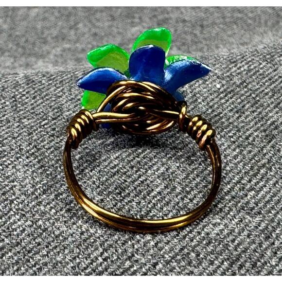 Halloween Green Earring and Ring Set - Picture 6 of 8